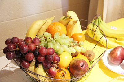 fruit spread for faculty and staff