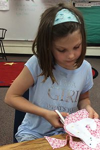 Student at the 2018 American Girl camp