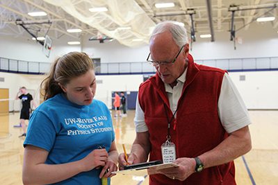 Dave Mcgaha teaching upper school physical ed