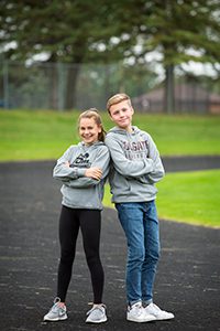 upper school track runners