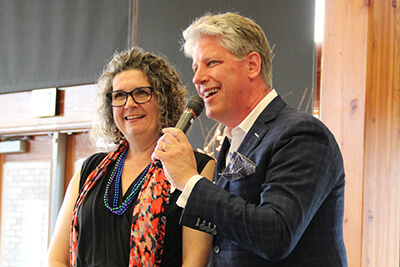 Jennifer and Scott Holloway at the 2019 spring auction